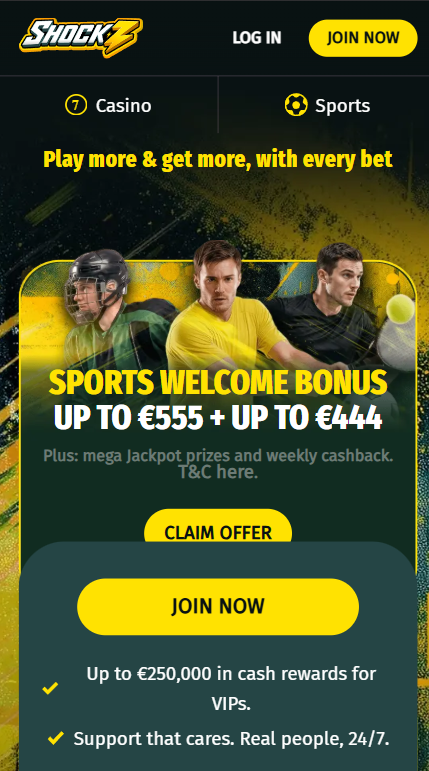 Shockz Casino Mobile App